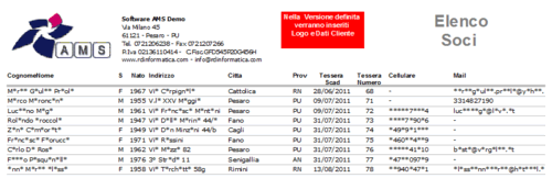 programma gestione associazione - stampa soci