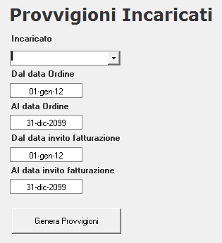 programma gestione provvigioni agenzia