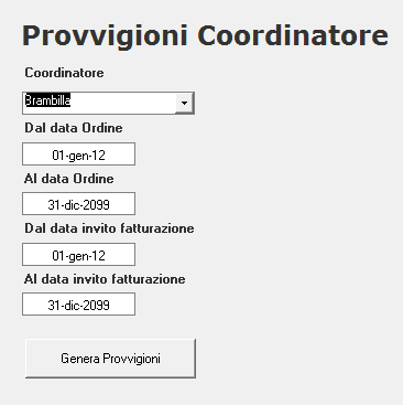 programma gestione provvigioni agenzia