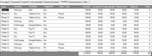 programma gestione provvigioni agenzia
