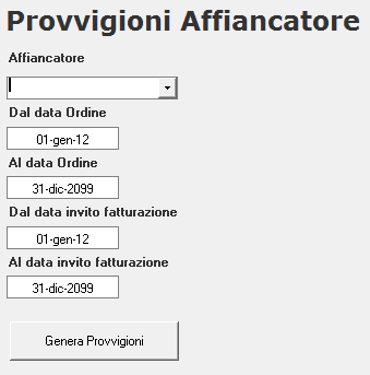 programma gestione provvigioni agenzia