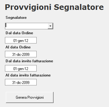 programma gestione provvigioni agenzia