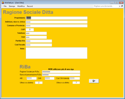 software fatture