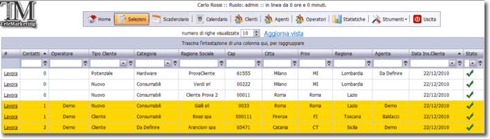 Gestione Telemarketing OnLine