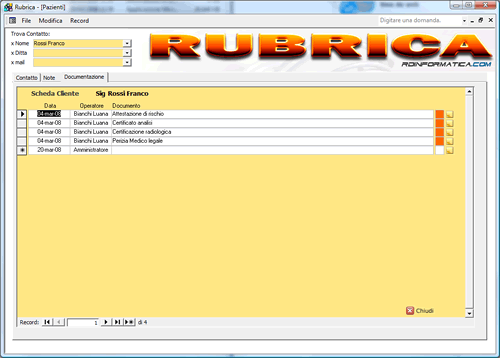 Programma Rubrica